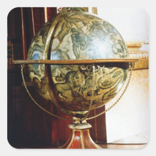 Pegatina Cuadrada Globo celeste, 1688