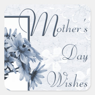 Pegatina Cuadrada Gloriosa Daisies