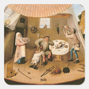 Pegatina Cuadrada Gluttony