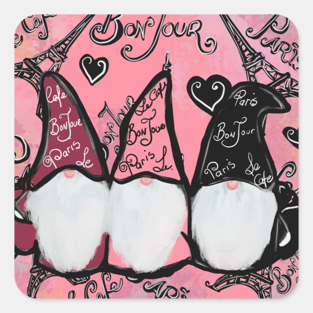 PEGATINA CUADRADA GNOME (Anverso)