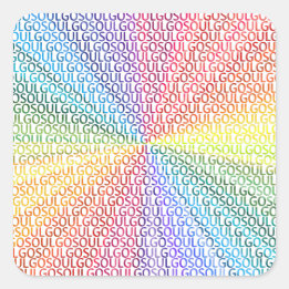 Pegatina Cuadrada Go Soul