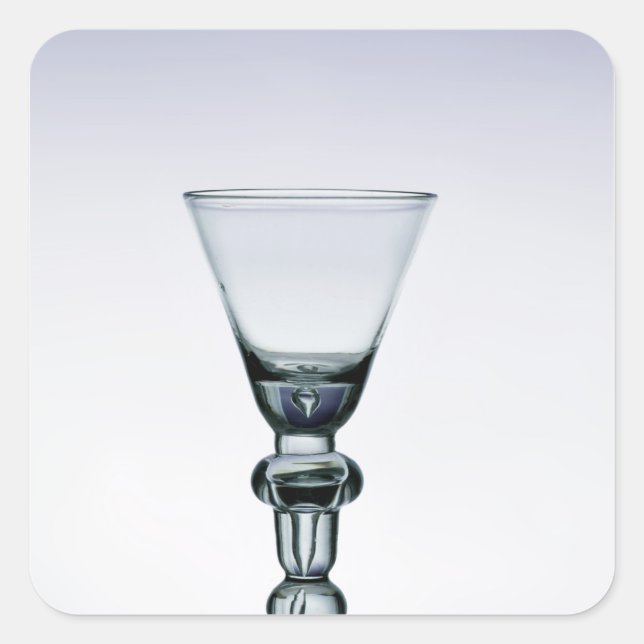 Pegatina Cuadrada Goblet de tallo de balúster, c.1700-20 (Anverso)