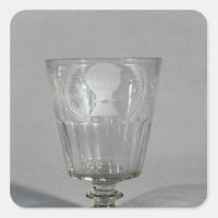 Goblet grabado en rueda, c.1800-25
