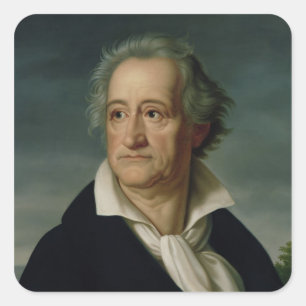 Pegatina Cuadrada Goethe