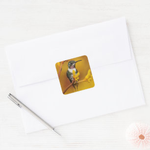 Pegatina Cuadrada Golden Glow