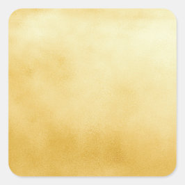 Pegatina Cuadrada Golden Relieve metalizado Faux Gold