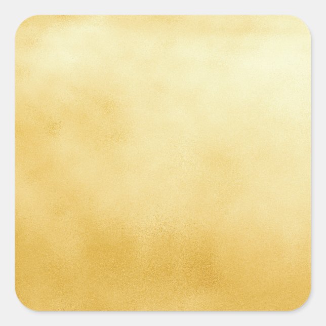 Pegatina Cuadrada Golden Relieve metalizado Faux Gold (Anverso)