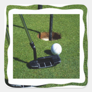 Pegatina Cuadrada Golf Make That Par,