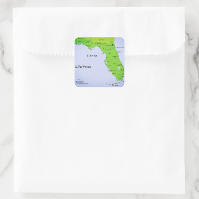 PEGATINA CUADRADA GOLFO DE MÉXICO (Bolso)