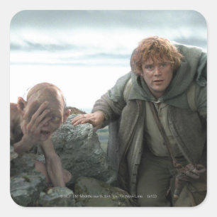 Pegatina Cuadrada GOLLUM™ y Samwise