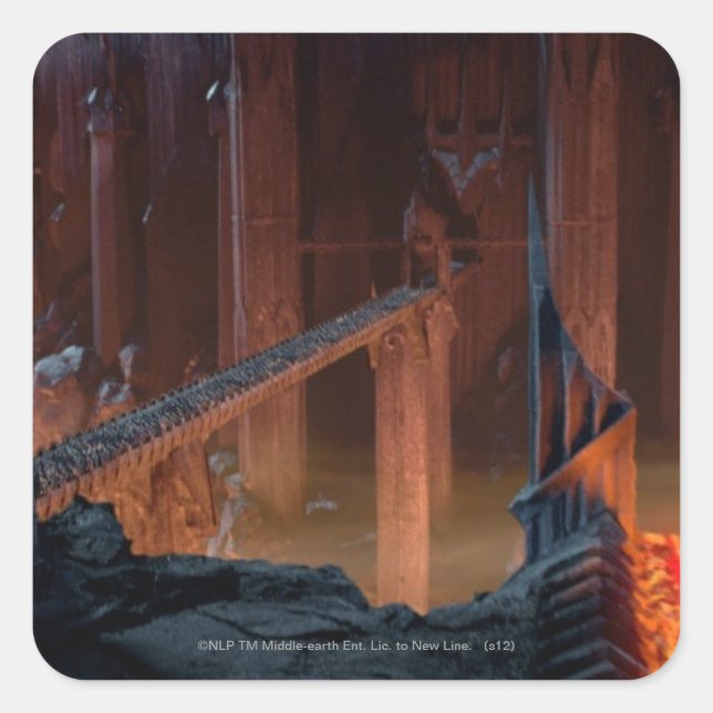 Pegatina Cuadrada Gorgoroth (Anverso)