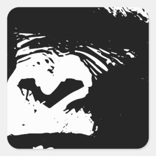 Pegatina Cuadrada Gorila Days