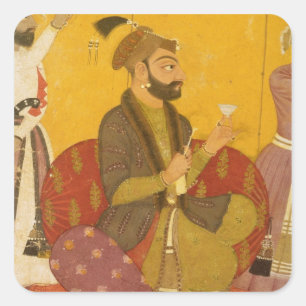 Pegatina Cuadrada Gosain Narayan toma veneno en la prensa