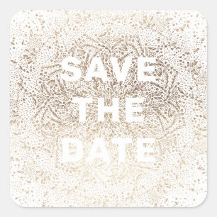 Pegatina Cuadrada Grabado en relieve, grabada en relieve, relieve   