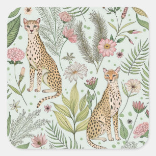 Pegatina Cuadrada Gracia en la naturaleza
