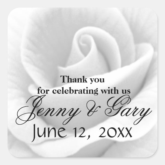 Pegatina Cuadrada Gracias (Anverso)