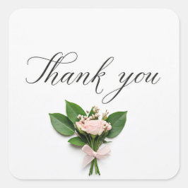 Pegatina Cuadrada Gracias