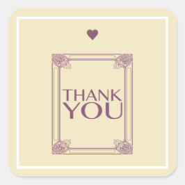 Pegatina Cuadrada Gracias