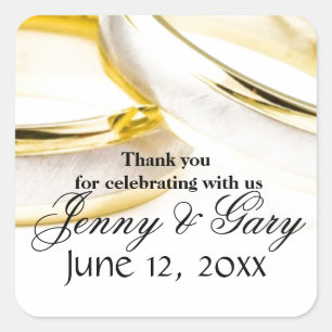 Pegatina Cuadrada Gracias