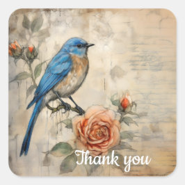 Pegatina Cuadrada Gracias 9