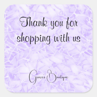 Pegatina Cuadrada Gracias a los negocios