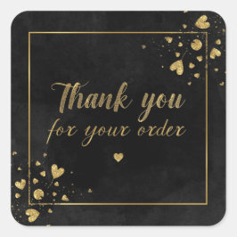 Pegatina Cuadrada Gracias, agitador