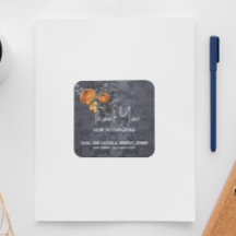 Gracias Boda de Halloween Orange Rose