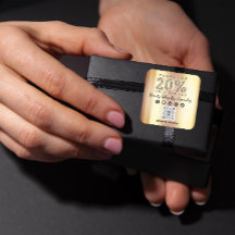 Gracias Comprar 20%Off QR CODE Faux Gold