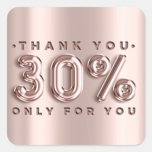 Pegatina Cuadrada Gracias Comprar Rosas Drips 30%Off Modern