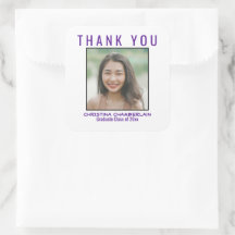 Gracias Graduación, foto de un Personalizado morad