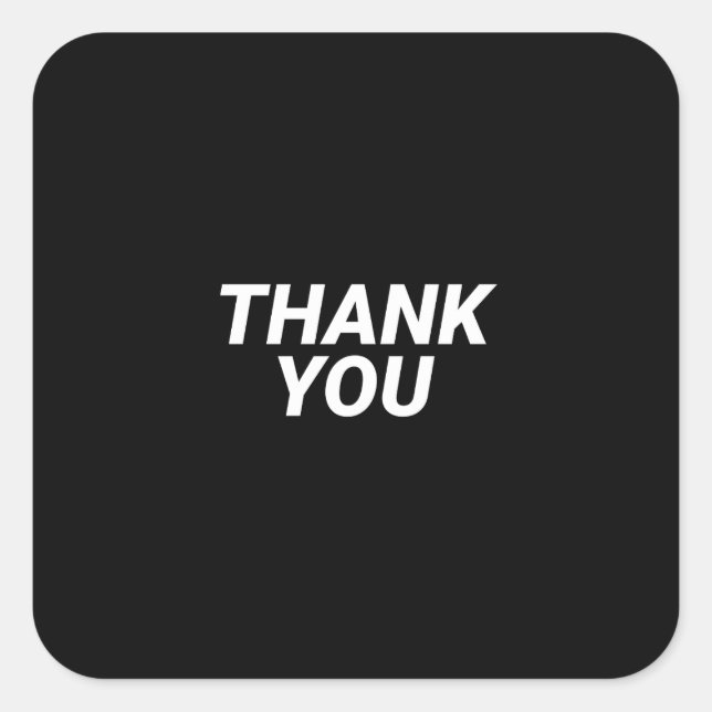 Pegatina Cuadrada Gracias NHS (Anverso)