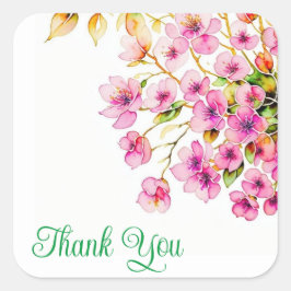 Pegatina Cuadrada Gracias pegatinas