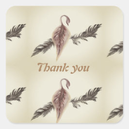 Pegatina Cuadrada Gracias pegatinas