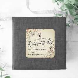 Pegatina Cuadrada Gracias Por Abandonar El Favor Del Partido De Hall