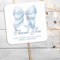 Gracias por la ducha de novias Blue Bow personaliz