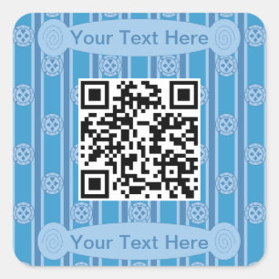 Pegatina Cuadrada Gracioso Chip de póquer QR Código