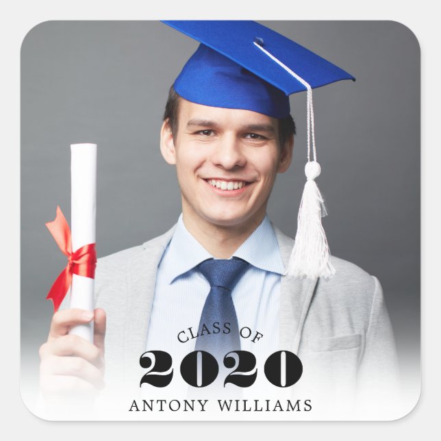 Pegatina Cuadrada Grad Photo Modern (Anverso)