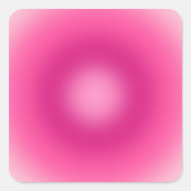 Pegatina Cuadrada Gradiente rosa (Anverso)