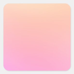 Pegatina Cuadrada Gradiente rosa y rosa