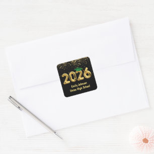 Pegatina Cuadrada Graduación de los Globos de Oro de 2025 y el Cap V