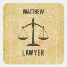 Pegatina Cuadrada Graduación en la Facultad de Derecho Congrata la e