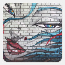 Graffiti Chica asiático