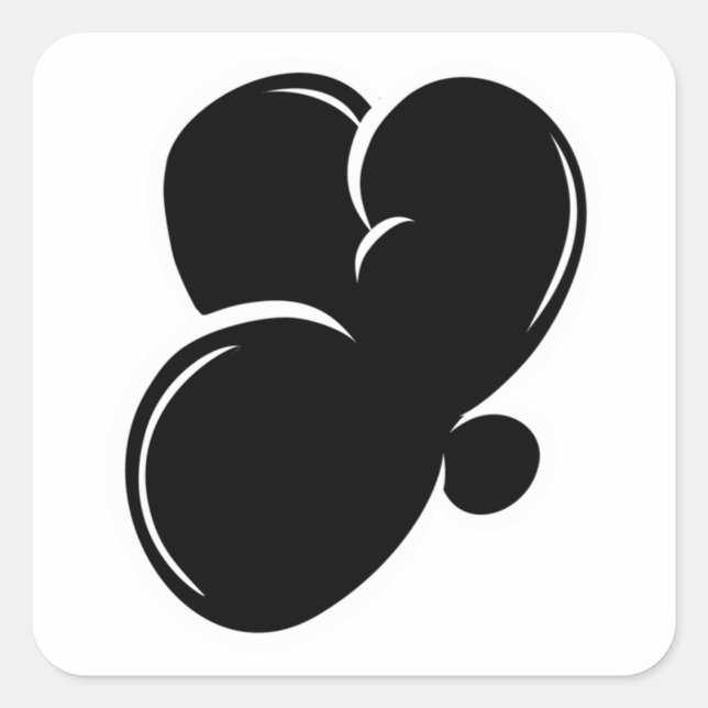 Pegatina Cuadrada Graffiti letters letter Y Essential  (Anverso)