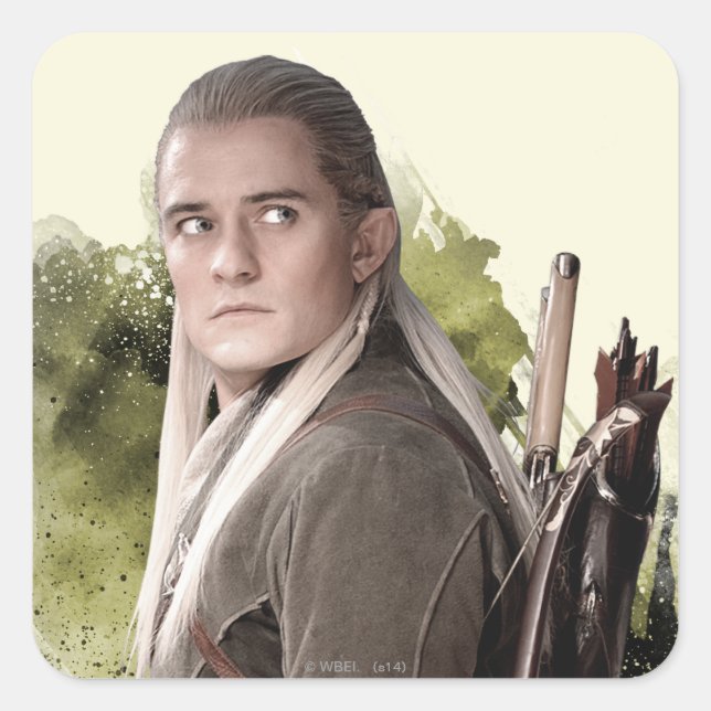Pegatina Cuadrada Gráfica LEGOLAS GREENLEAF™ (Anverso)