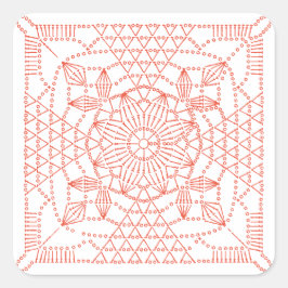 Pegatina Cuadrada Gráfico de combinación de colores personalizado