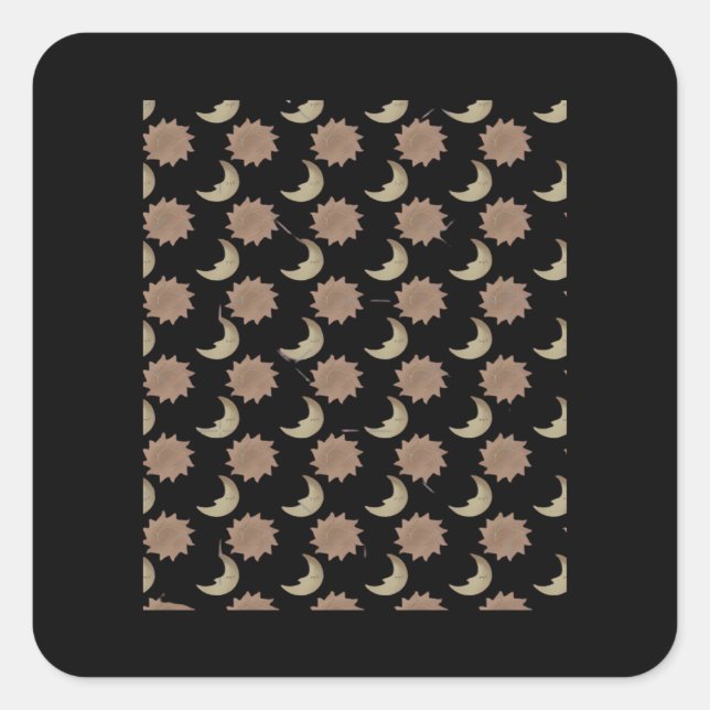 Pegatina Cuadrada Gráfico de las nubes de Whimsigoth (Anverso)