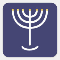 Gráfico de oro de la Marina Blanca Menorah moderna