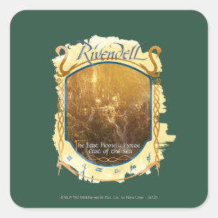 Pegatina Cuadrada Gráfico de Rivendell