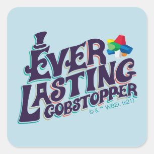 Pegatina Cuadrada Gráfico Gobstopper Everdurable