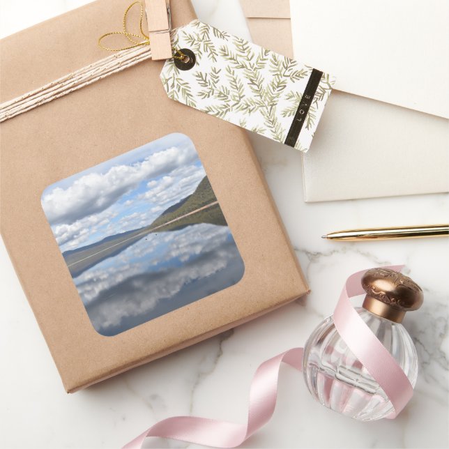 Pegatina Cuadrada Grampians Reflected (Regalar)